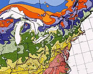 Northeast U.S. Plant Hardiness Zone Map
